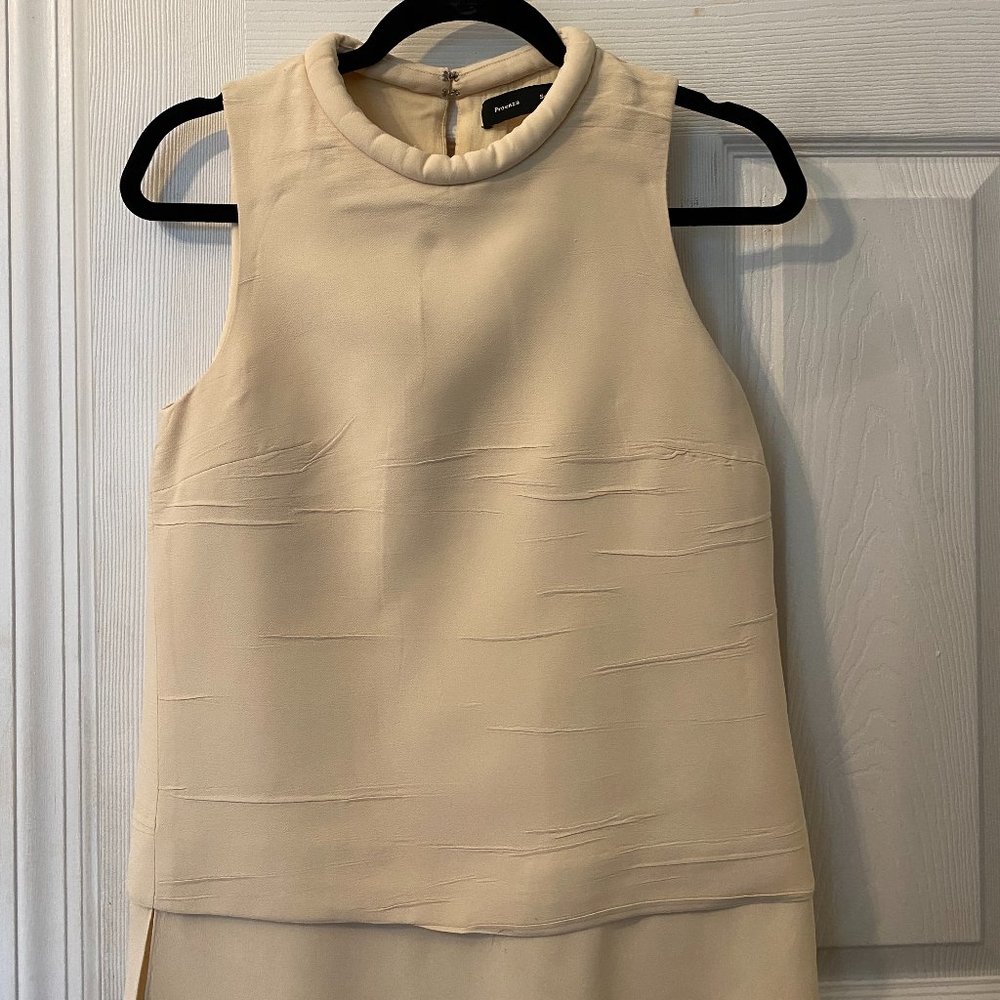 Proenza Schouler Cream Collared Top